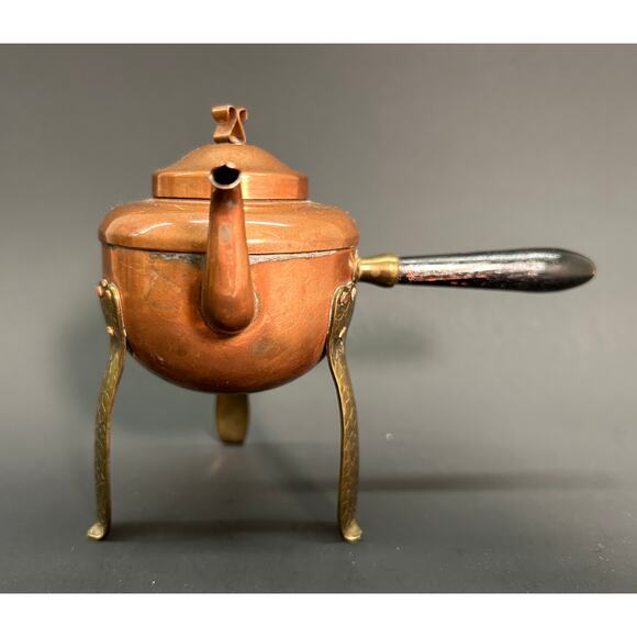 VTG Copper & Brass Mini Teapot or Tea light Warmer, diffuser Made in Sweden - Picture 2 of 8